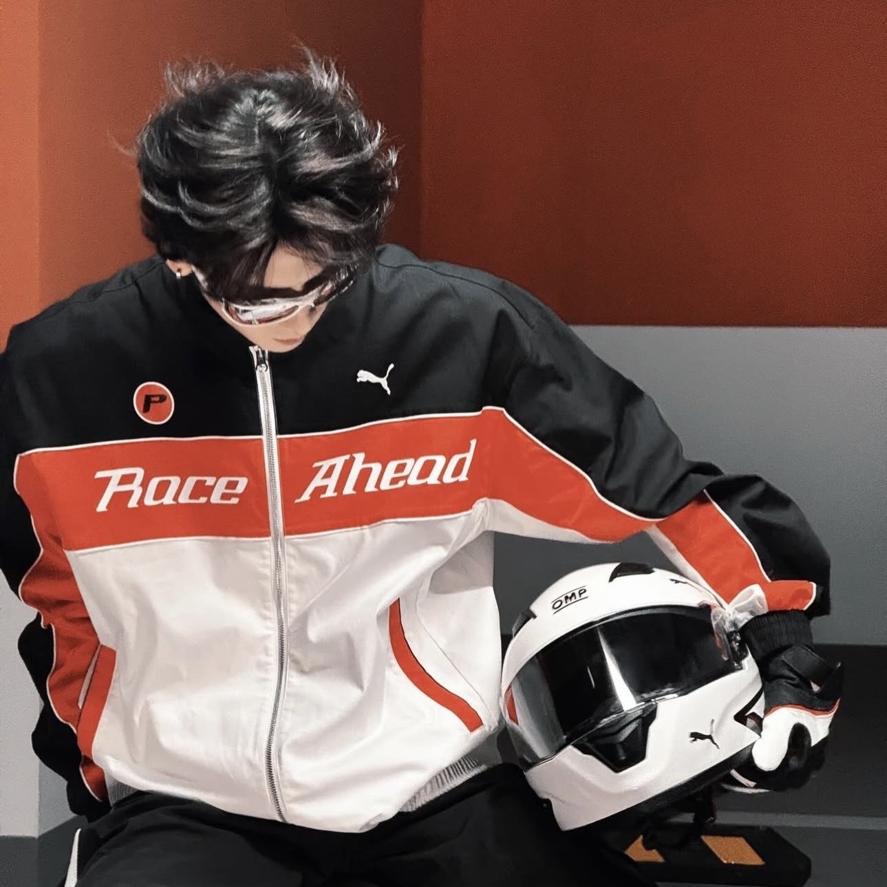 PUMA MOTO 賽車風 機車服 立領 外套 張凌赫同款 中性款 638606-02