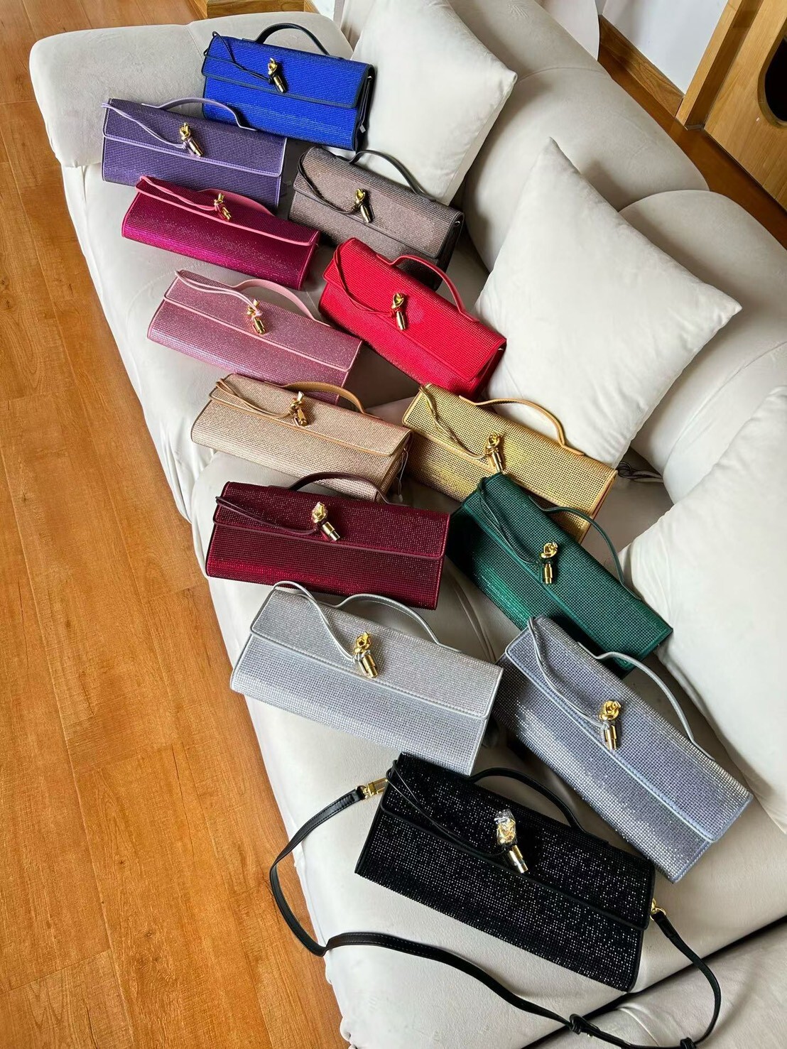 9906🌿水晶鑽石手拿晚宴包