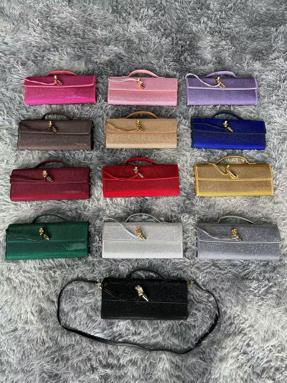 9906🌿水晶鑽石手拿晚宴包