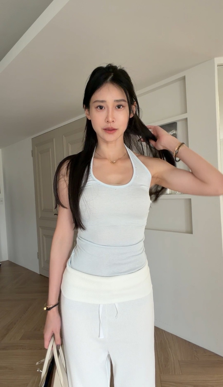 ｜韓國｜極簡繞頸背心