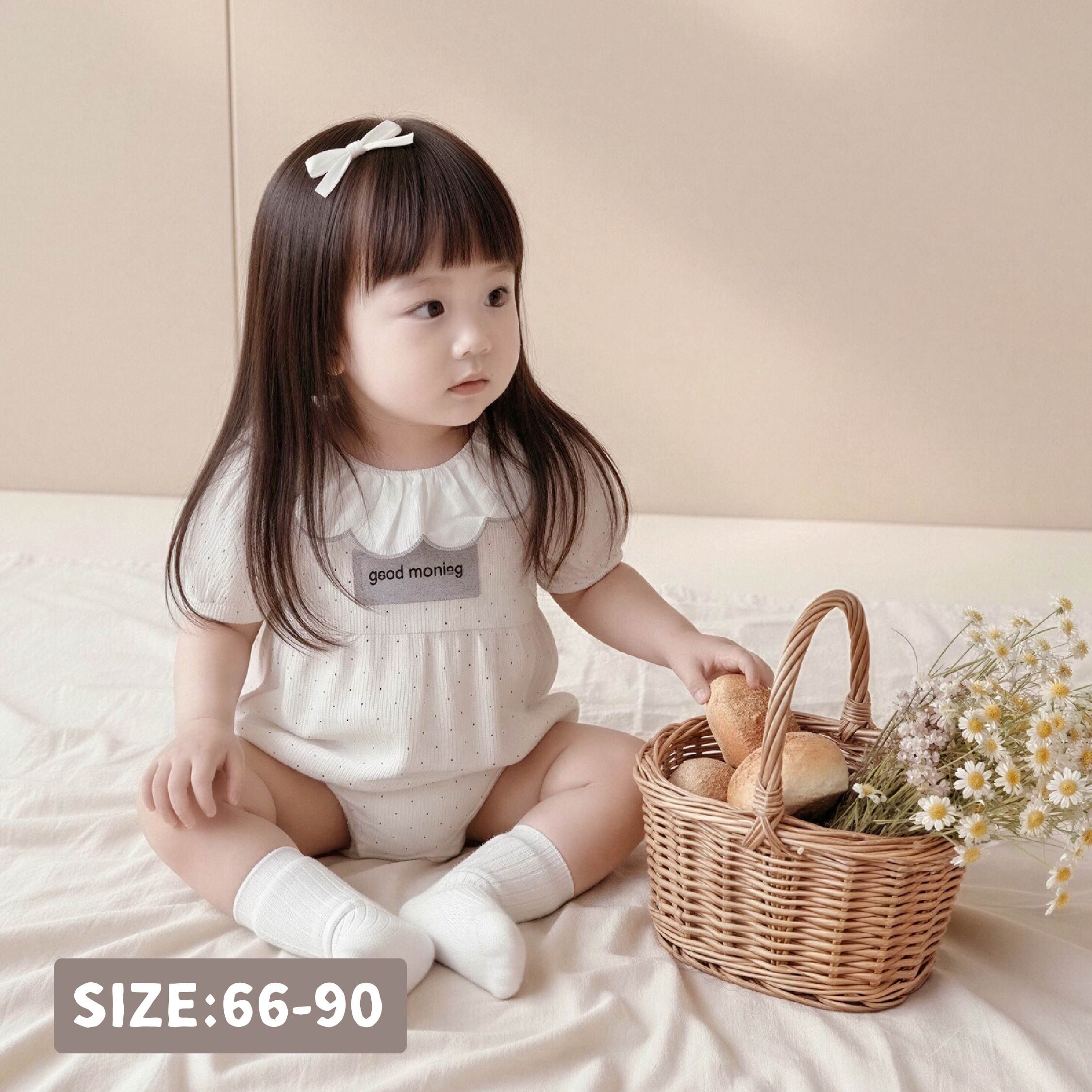 俏皮點點花邊領包屁衣 (JG6002)