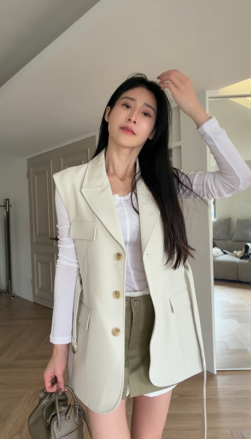 ｜韓國｜顯瘦西裝背心