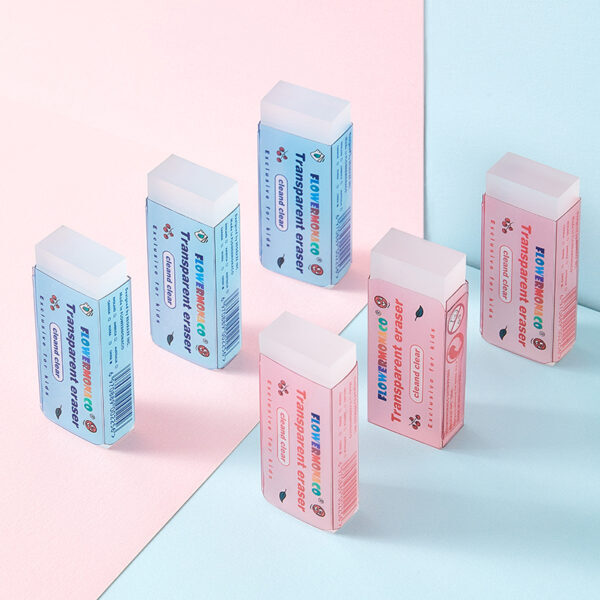 【童心星球】英國 Flowermonaco 透明水晶橡皮擦