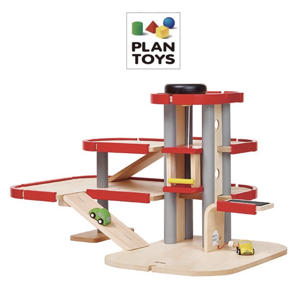 【樂森藥局】泰國 Plantoys  升降梯立體停車塔 6271