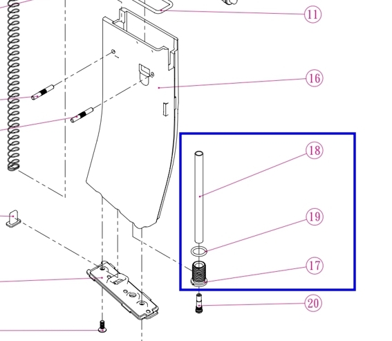 Modify M4 MWS 彈匣進氣調節管組