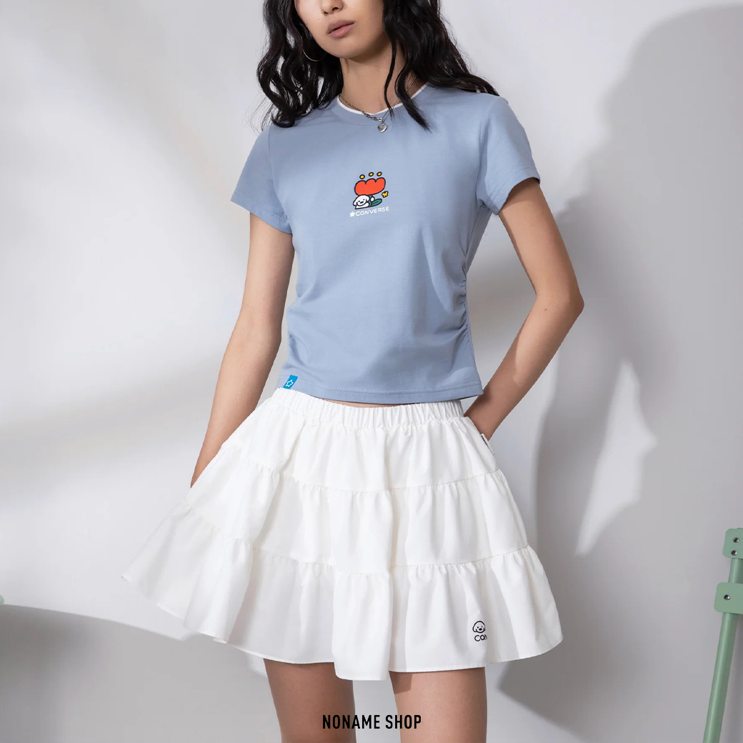 CONVERSE X 日本插畫家 MATSUI 療癒 聯名系列 印花 狗狗 短版 短T (女版)