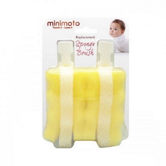 Minimoto 海綿奶瓶刷替換刷頭