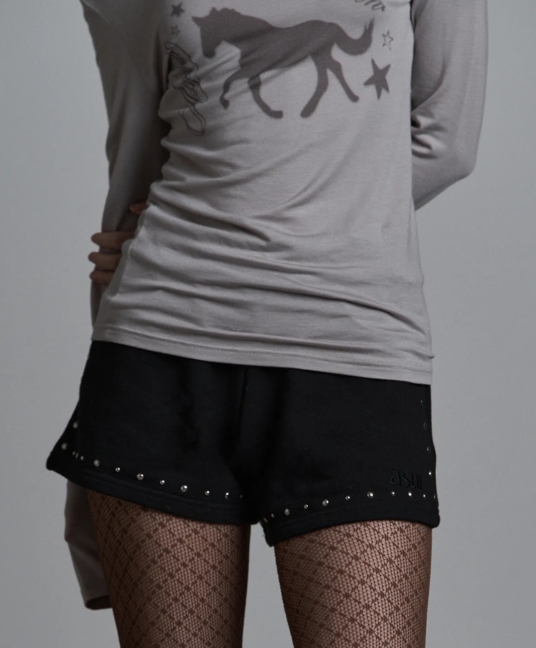 （預購）AS YOU ARE 鉚釘復古剪裁短褲 AS25AWPT05