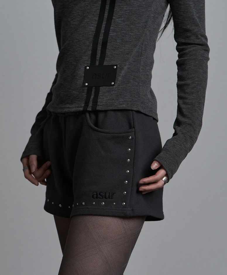 （預購）AS YOU ARE 鉚釘復古剪裁短褲 AS25AWPT05