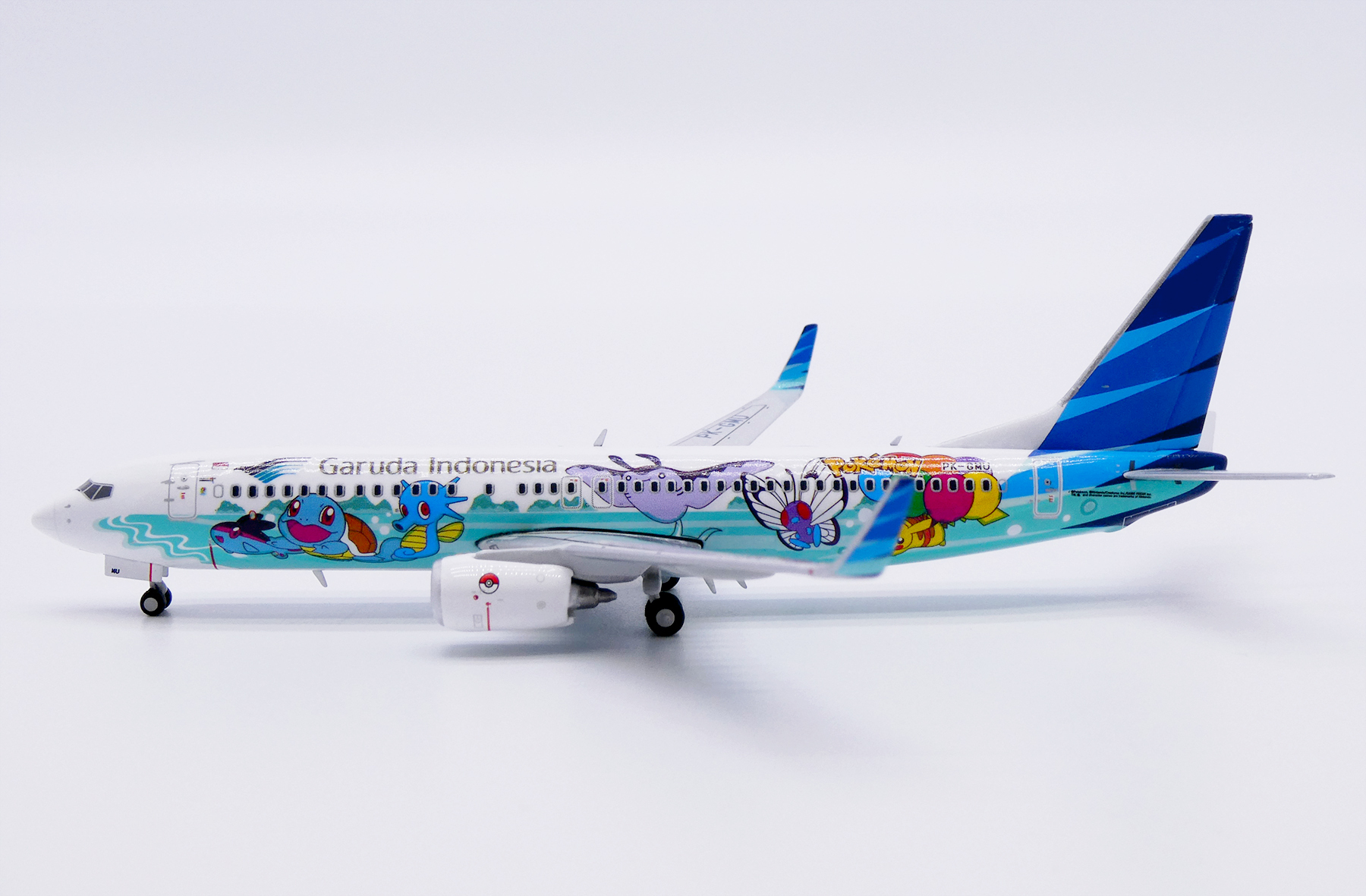 JCWINGS   1/400 嘉魯達印尼航空 波音 737-800「精靈寶可夢」（PK-GMU）
