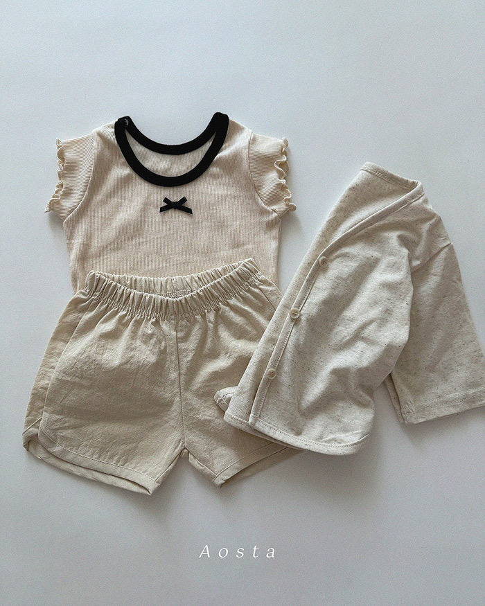 正韓夏AOSTA 兩色米白/草莓外套