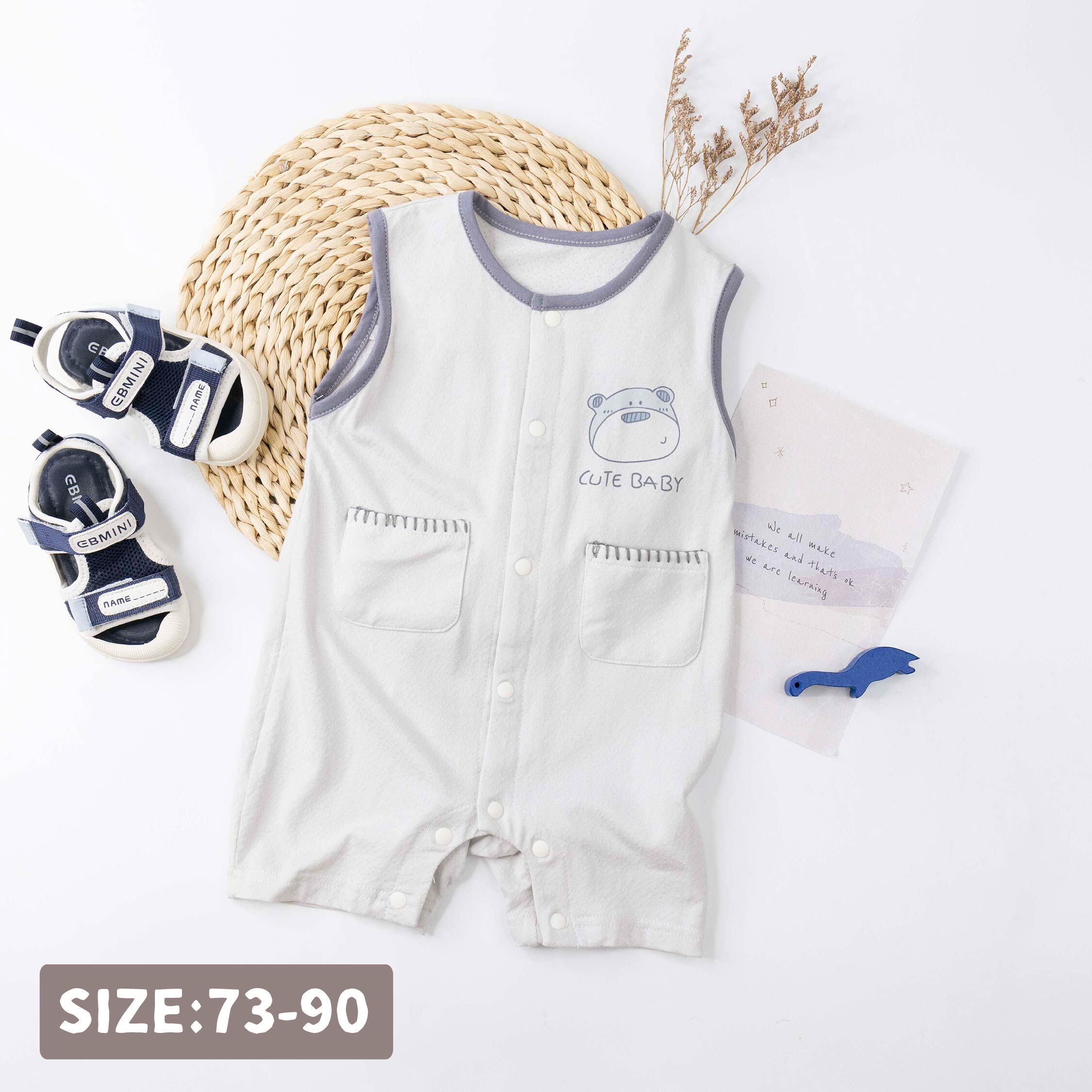 可愛胖胖熊無袖連身衣 (JG6018)