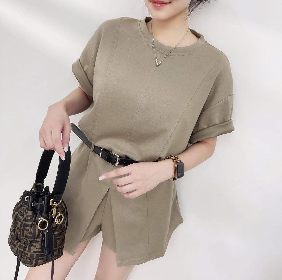 【顯瘦修身的雲朵空氣棉衣+短褲3件組】（現貨）