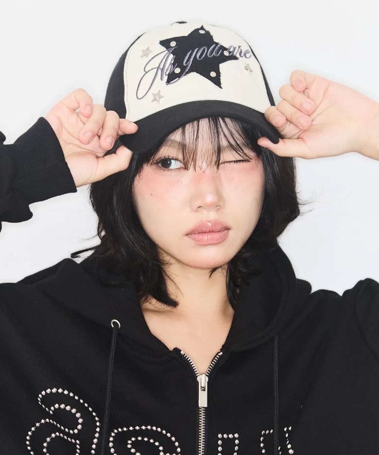 （預購）AS YOU ARE 星星字母鉚釘老帽 AS25SMACC01