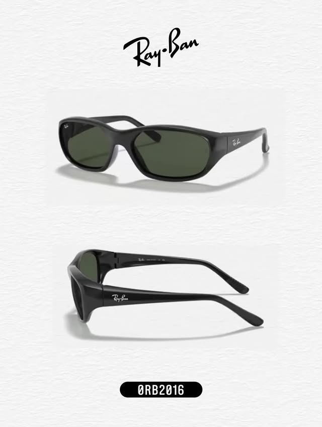 【Luxury】JENNIE 代言 同款墨鏡 Ray Ban 雷朋 RB2016 601/31 DADDY-O 男女通用太陽鏡  Wayfarer Puffer膠框太陽眼鏡