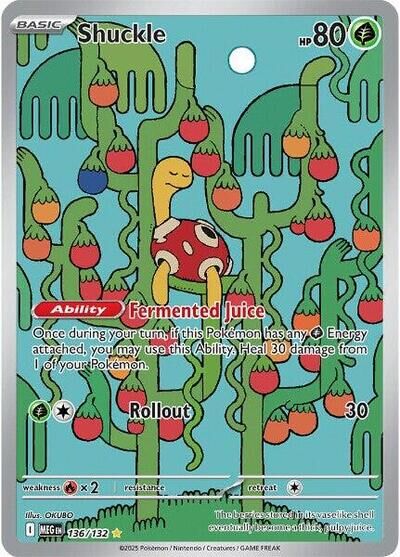 【MEGEN 136/132 -】Shuckle #136 Pokemon Mega Evolution