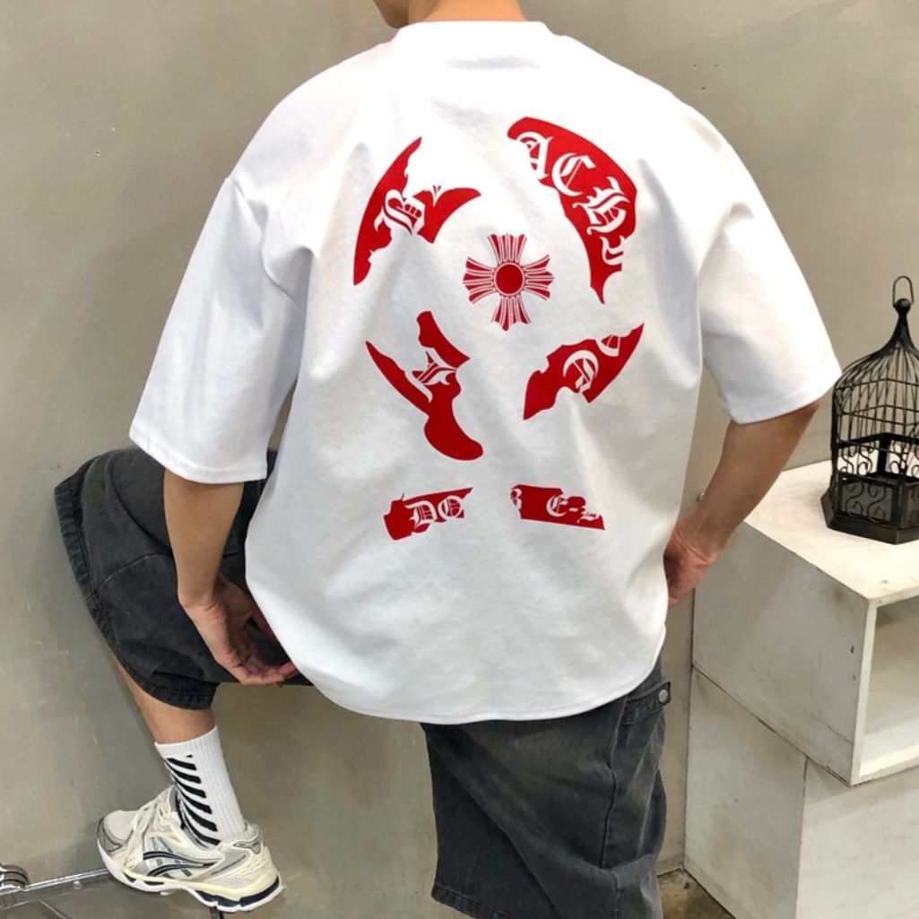 英文字圖案短袖Tee Double-B-034T