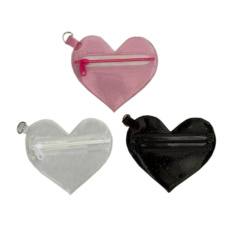 小物收納袋/心型 11.5×10.2×0.5cm
