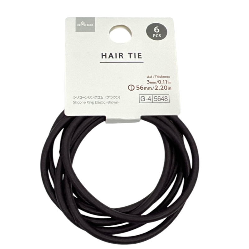 髮圈/棕 6入