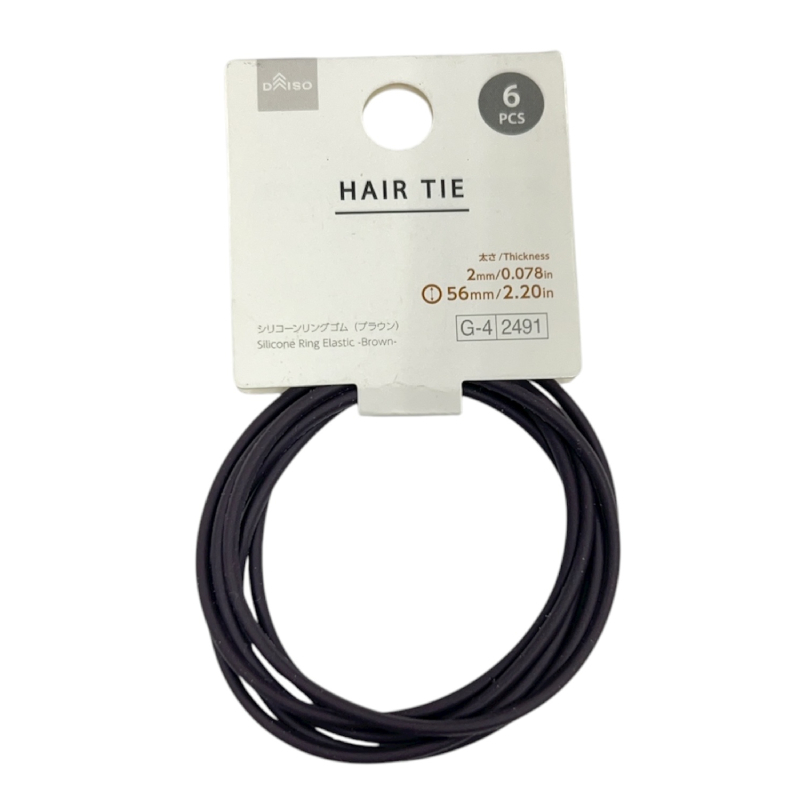 髮圈/棕 6入