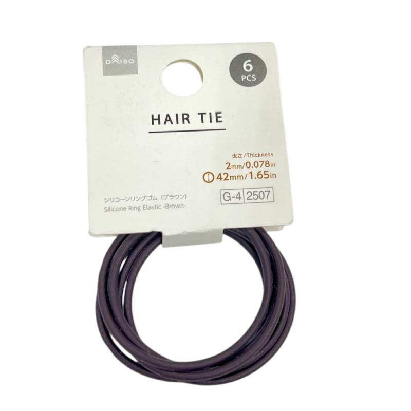 髮圈/棕 6入