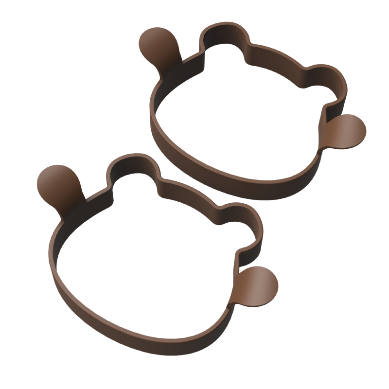 煎蛋模型/熊 2入 11.9×3×8.2cm