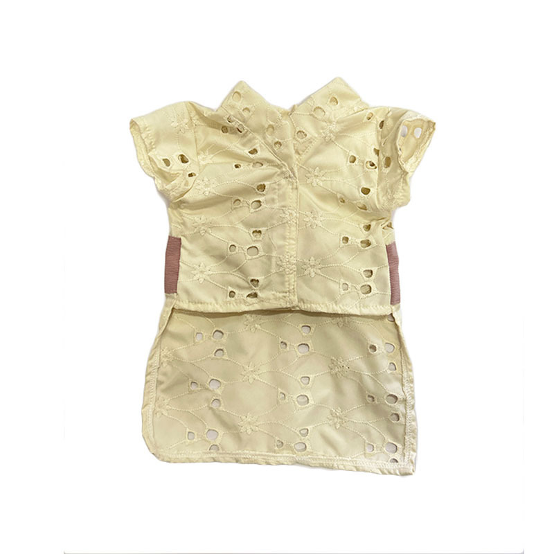 犬用衣服/蝴蝶結浴衣 L