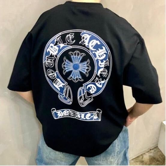 英文字圖案短袖Tee Double-B-035T