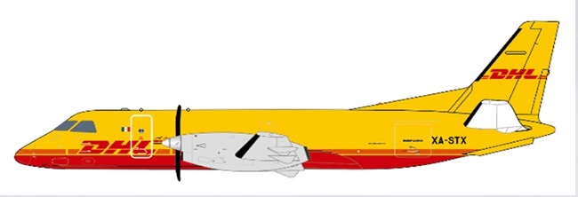 JC WINGS   1/400 DHL Saab340A(F) XA-STX