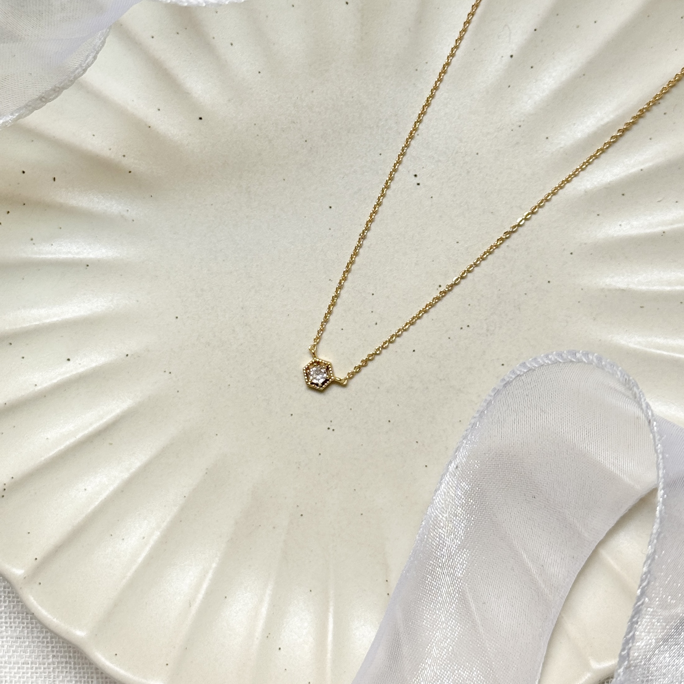 《簽到滿件禮》 黃銅K金 – 項鍊