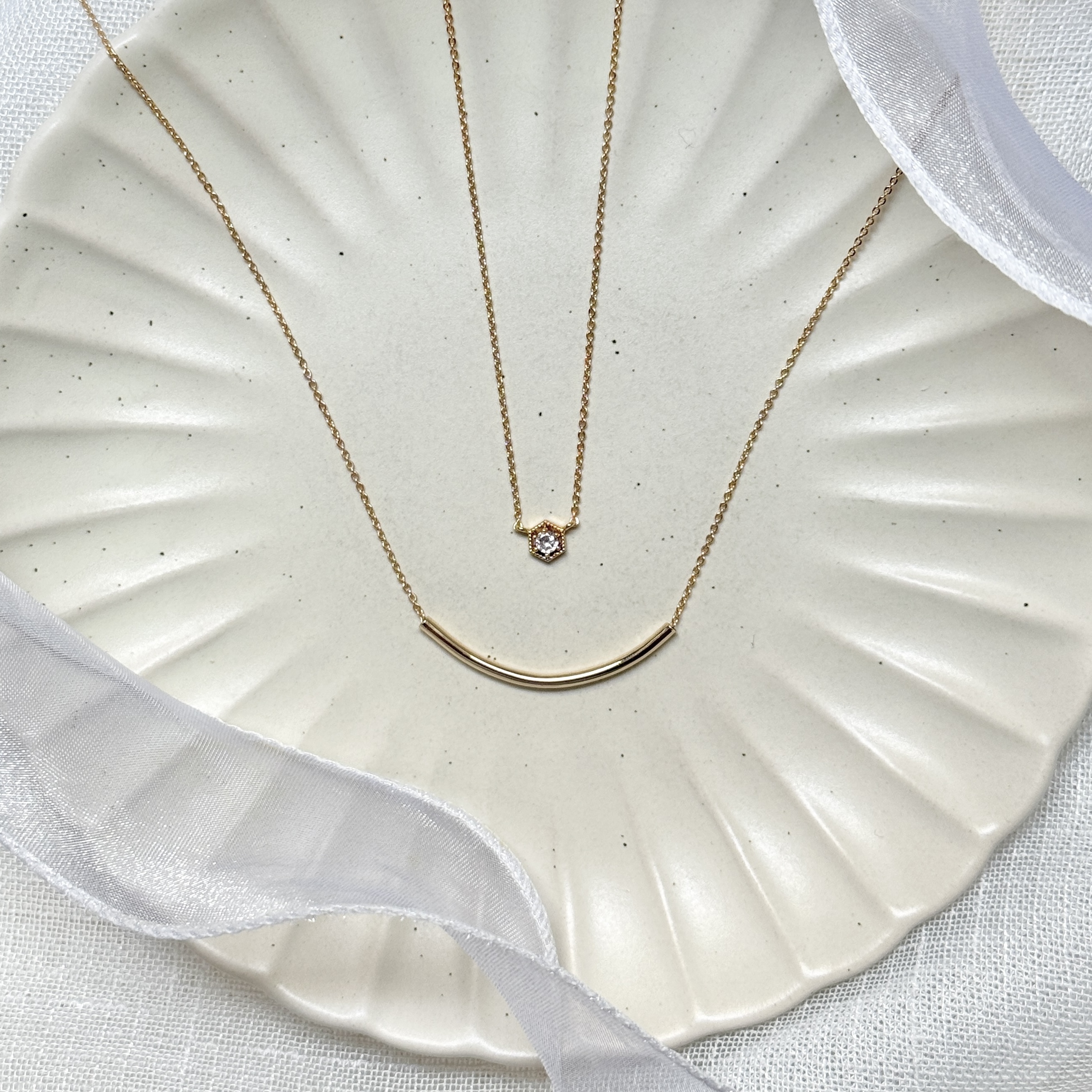 《簽到滿件禮》 黃銅K金 – 項鍊