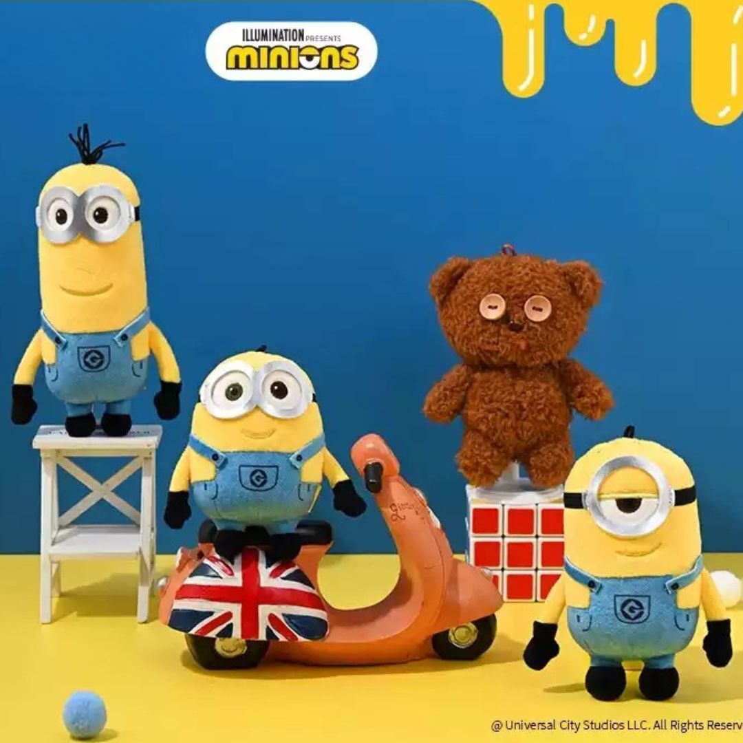 迷你兵團 毛絨掛件公仔 鎖匙扣飾物-Kevin