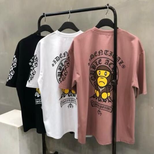 英文字圖案短袖Tee Double-B-037T