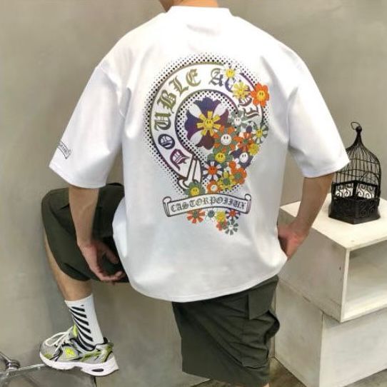 英文字圖案短袖Tee Double-B-038T