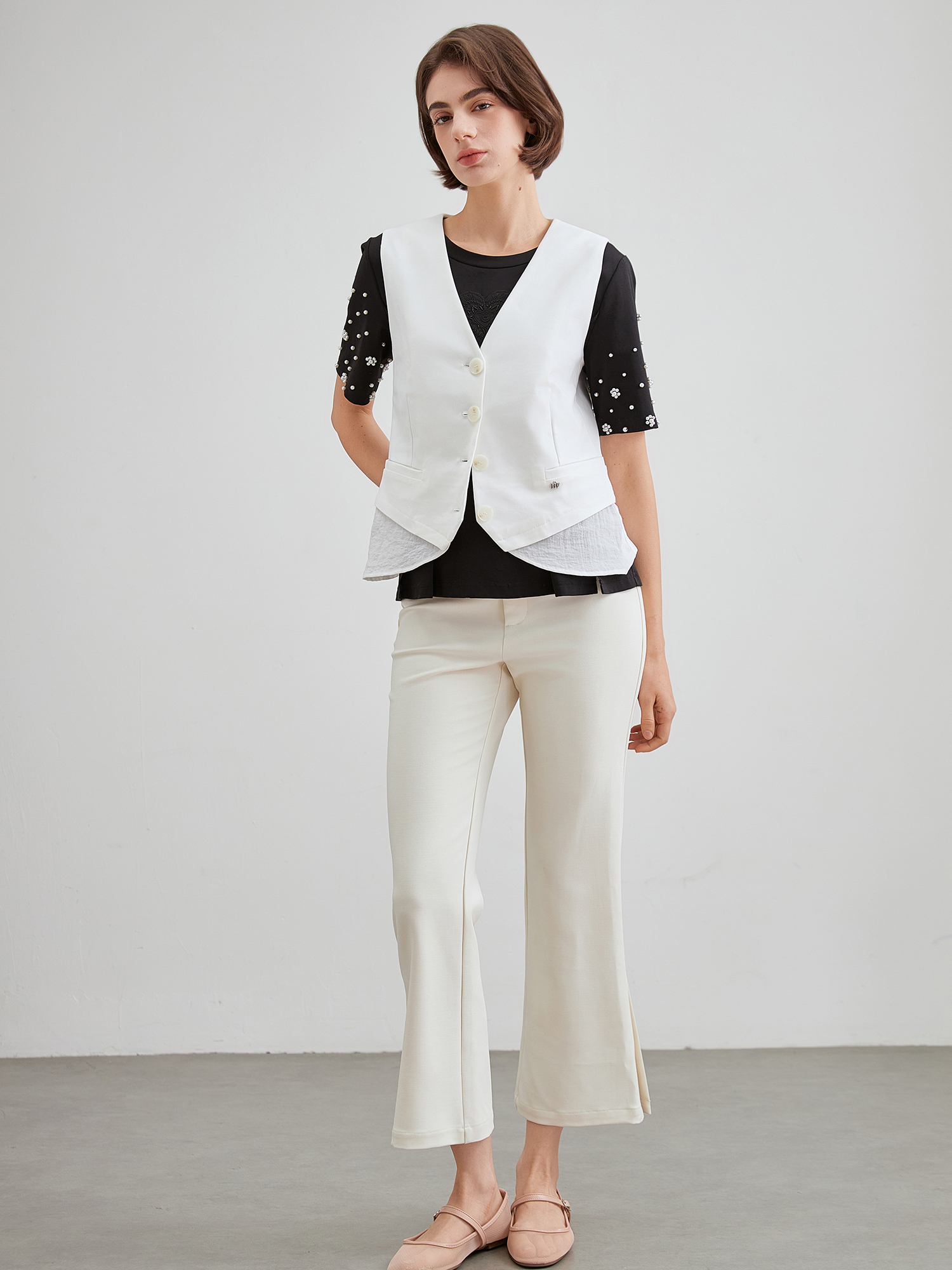 mi-tu 微喇西裝褲