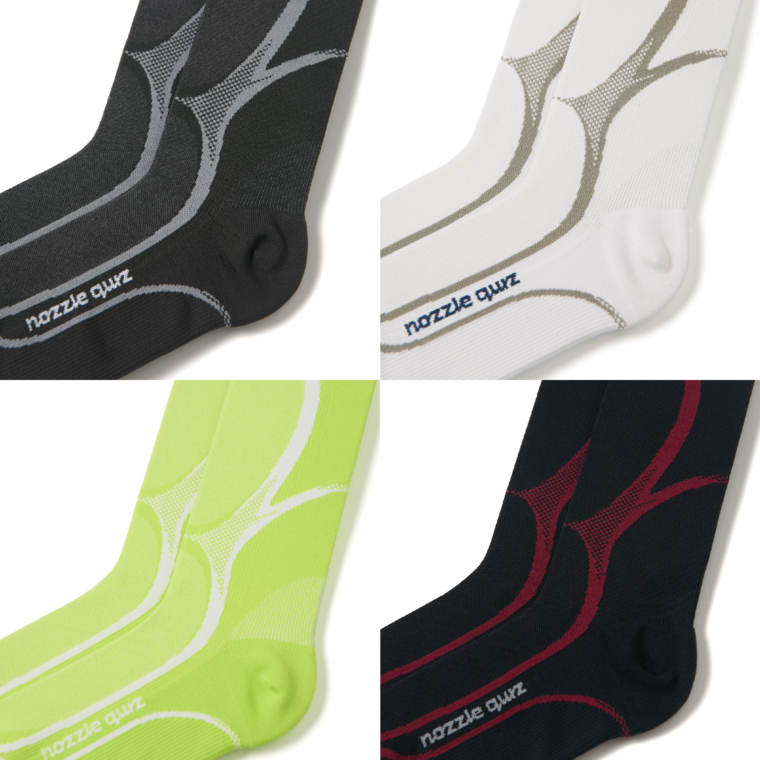 nozzle quiz 後研設計 / Tactel® Contour 輕量中高筒休閒襪