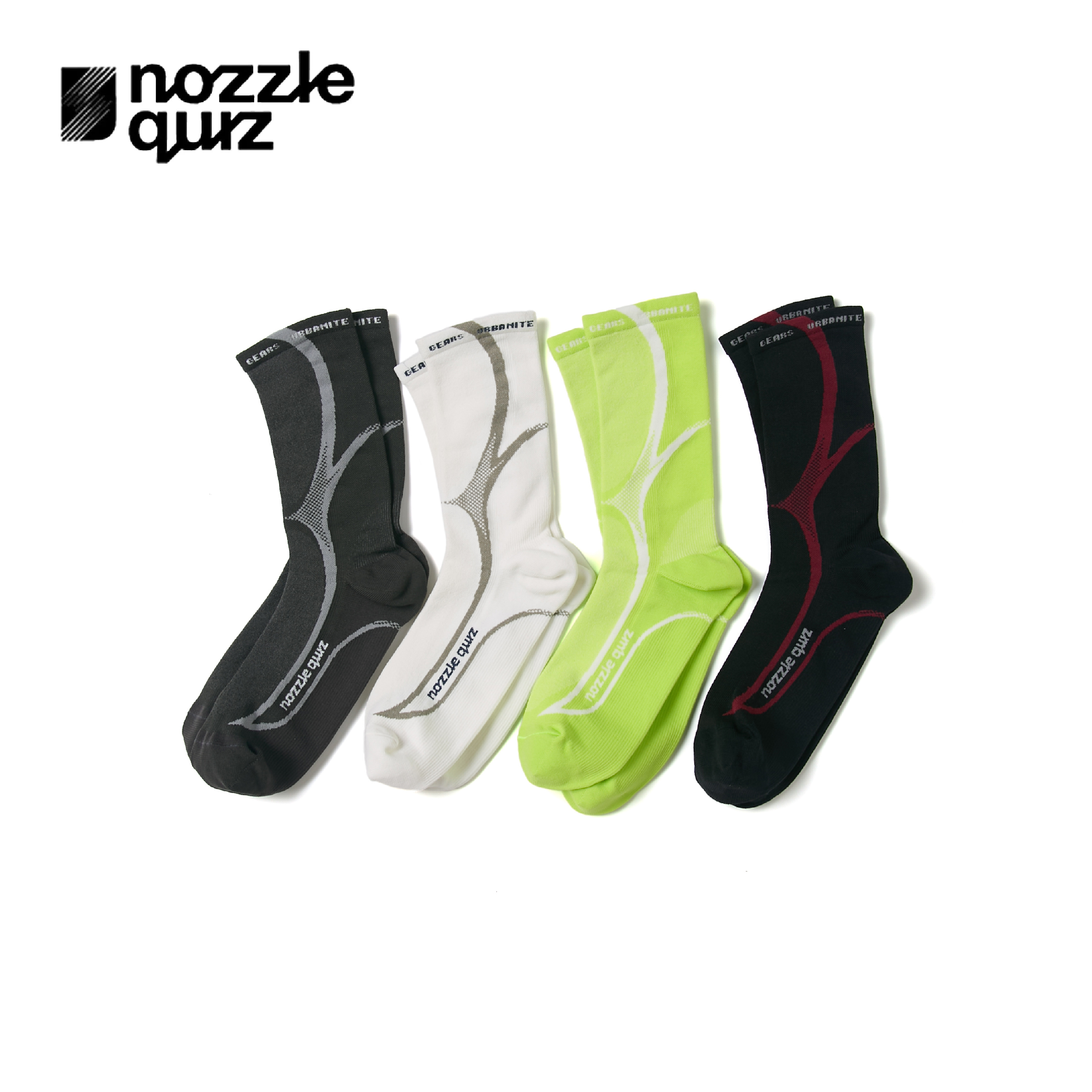 nozzle quiz 後研設計 / Tactel® Contour 輕量中高筒休閒襪