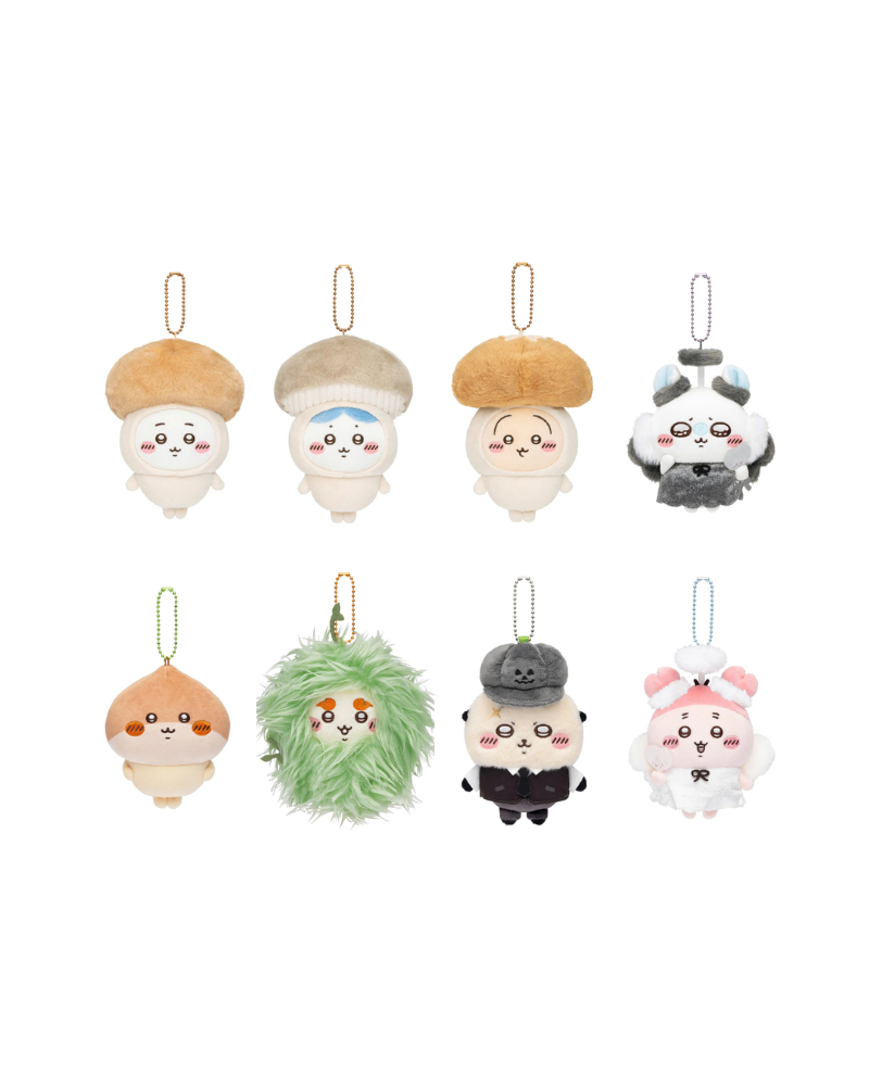 Chiikawa 季節系列 毛公仔掛飾 (Chiikawa/小八/飛鼠/風獅/海獺師傅/栗子饅頭/古本屋)