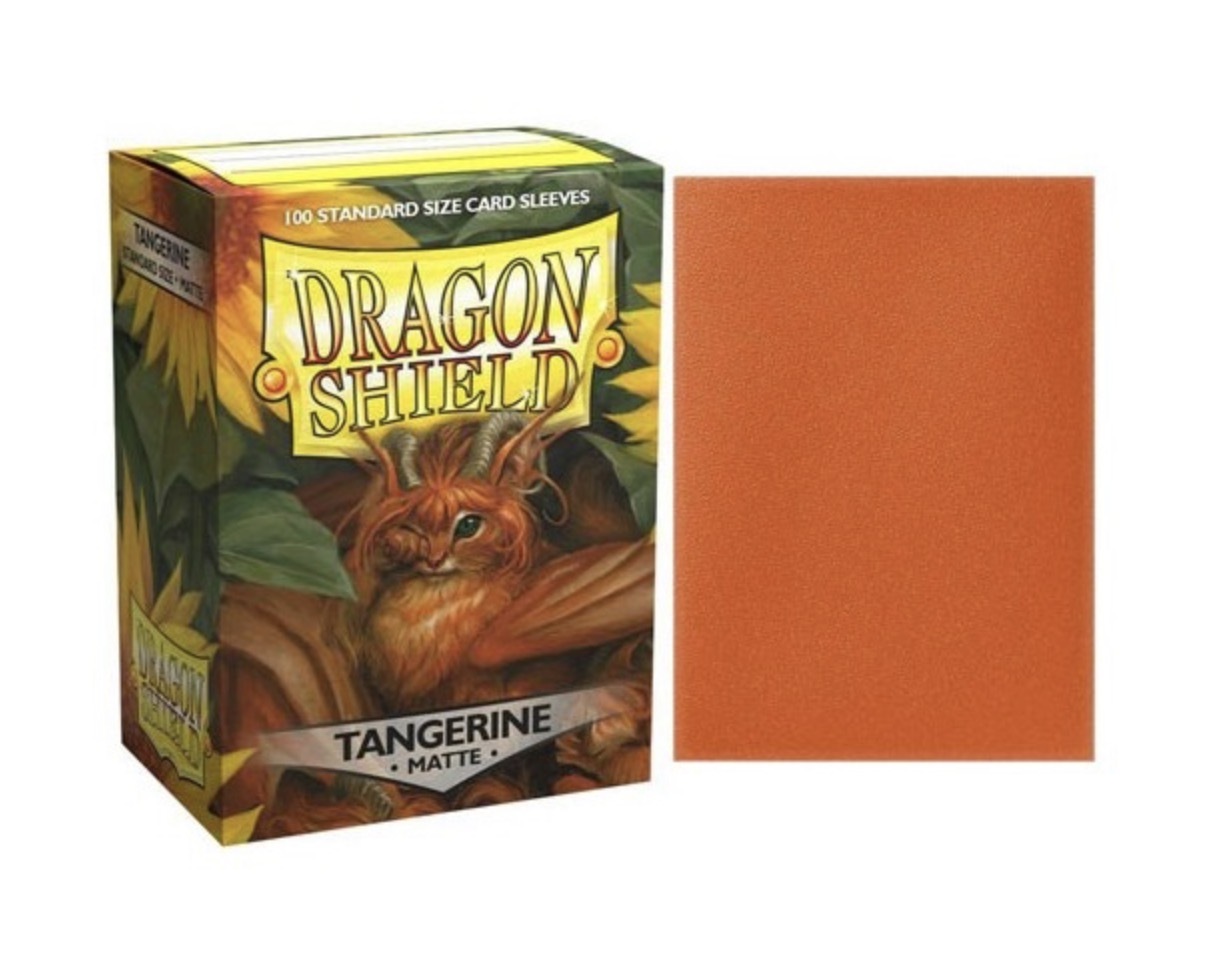 Dragon Shield Standard Size Sleeves (63x88mm) - tangerine Mate (100)