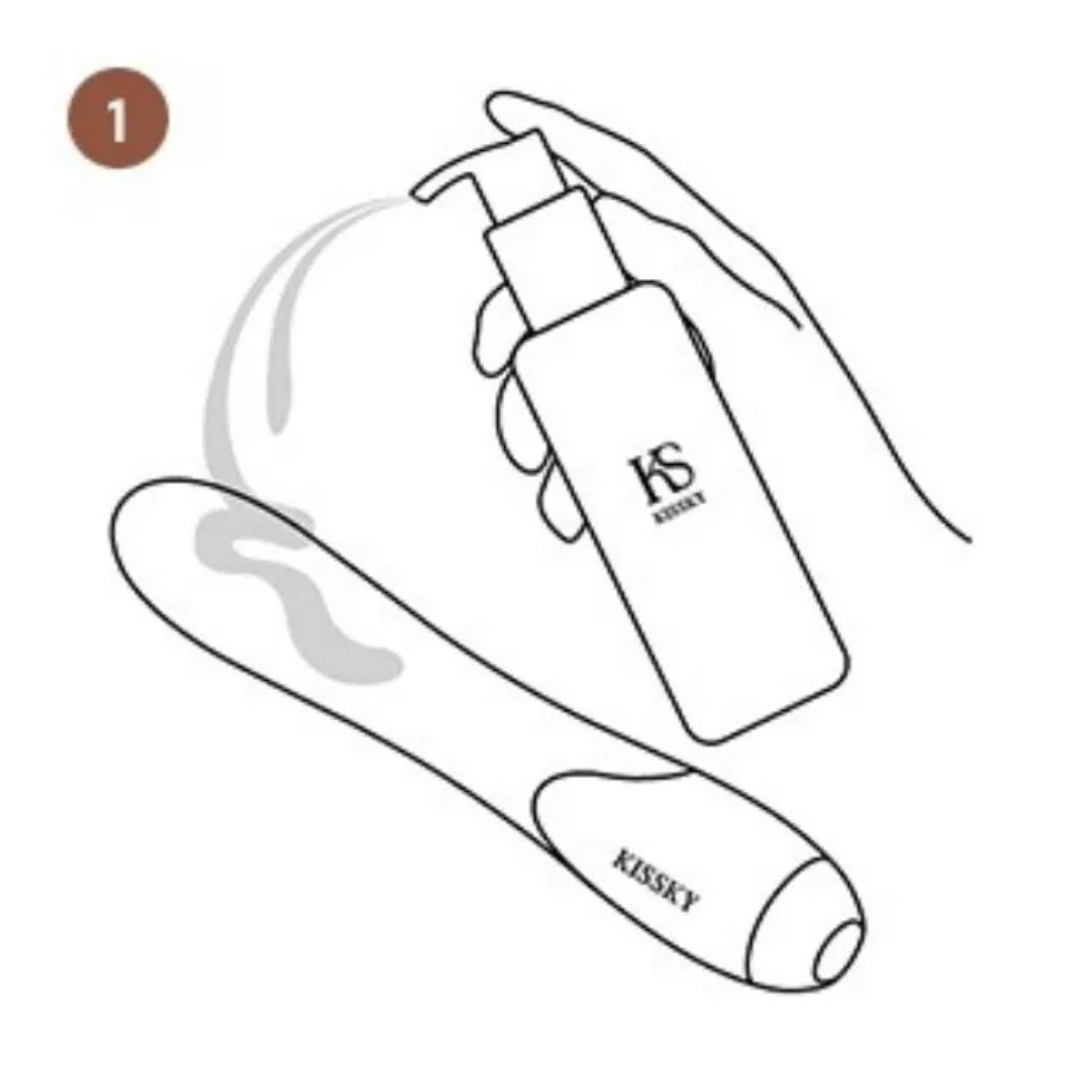 Kissky - Crave Venus 紋理溫感扣動+震動雙頭按摩棒(奢華三重馬達)