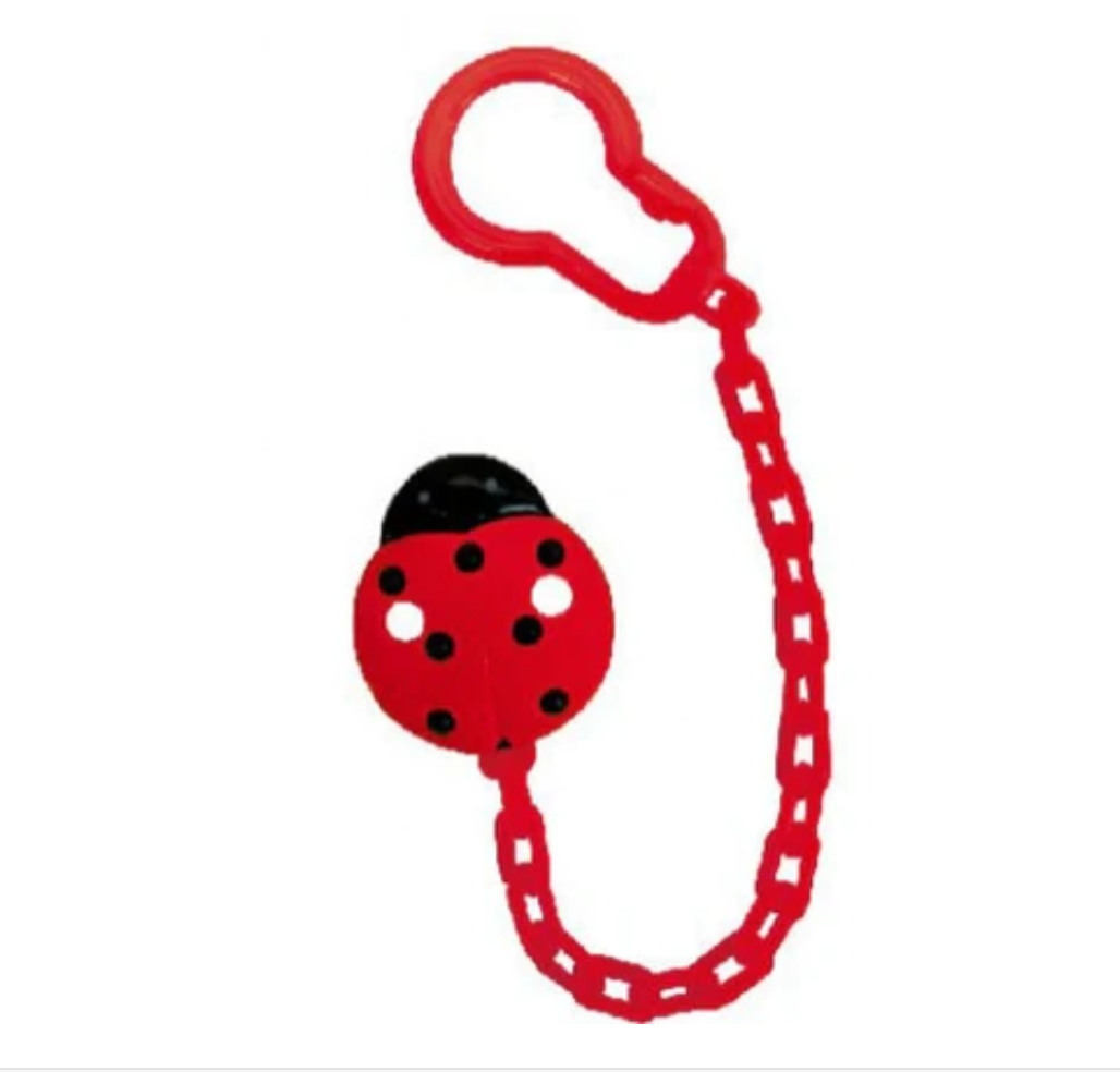 Minimoto 甲蟲奶嘴鍊(紅色)