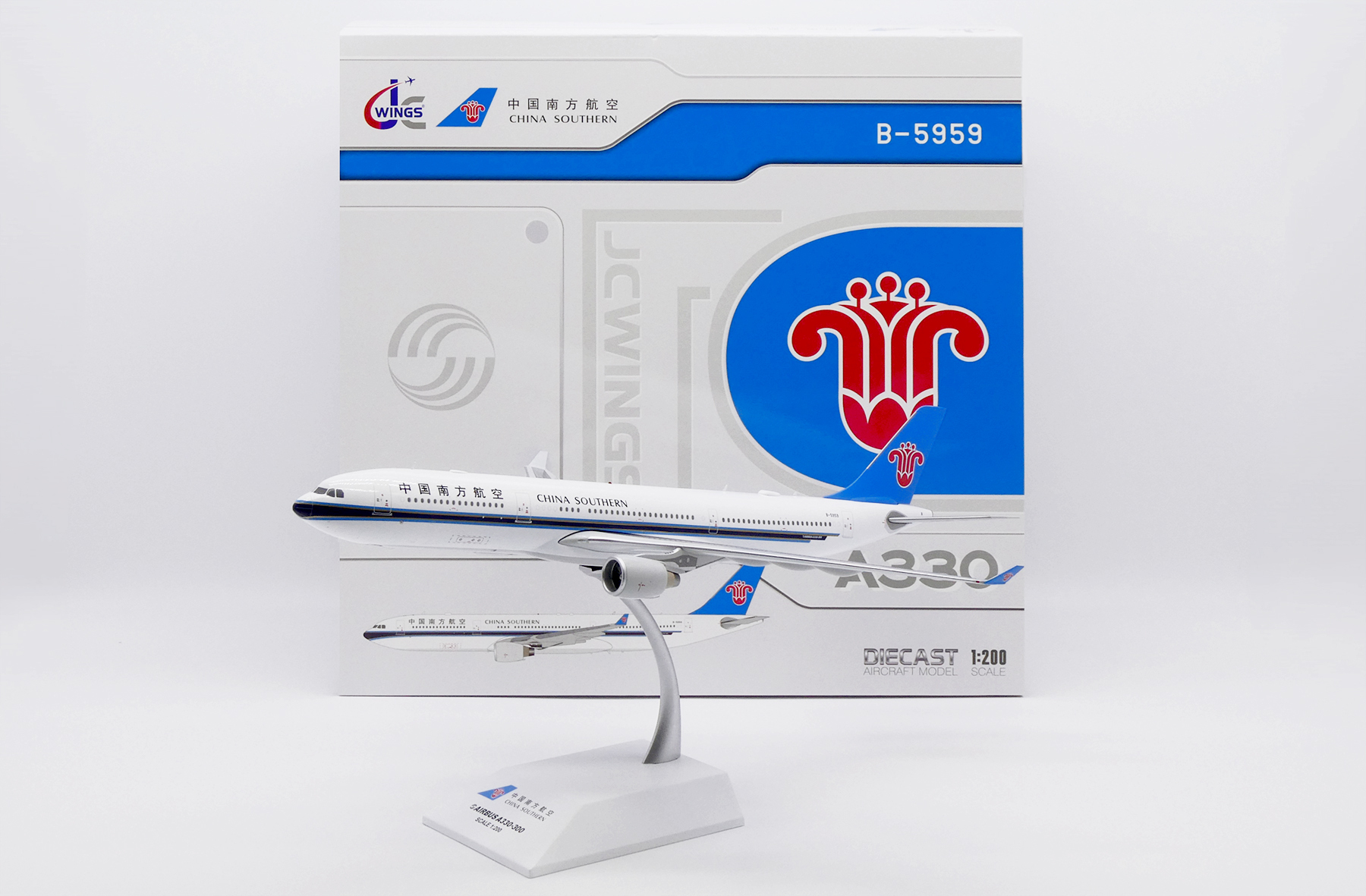JC WINGS   1/200 中國南方航空 A330-300 B-5959 標準塗裝