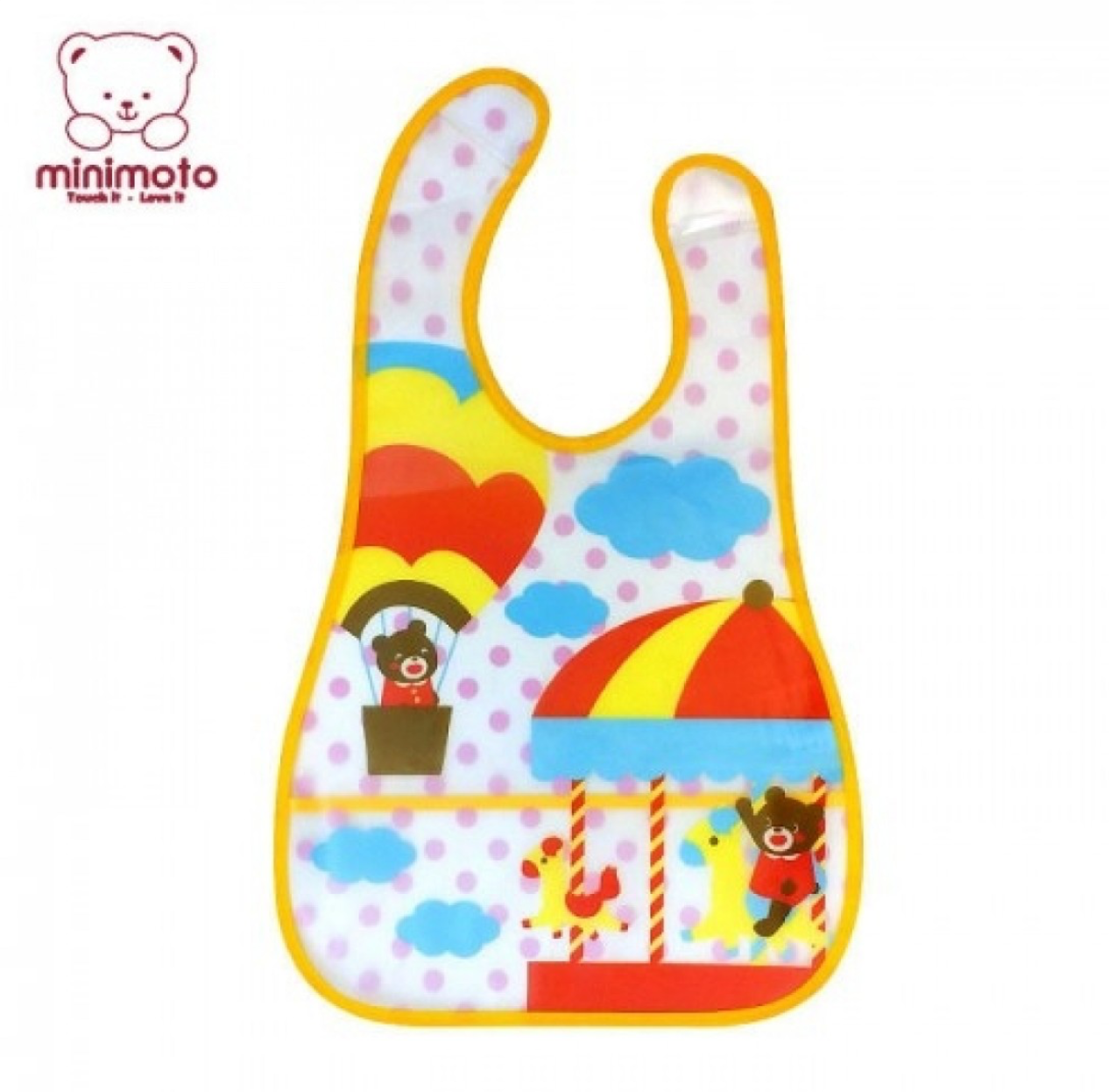 Minimoto 遊樂園EVA膠 口水肩