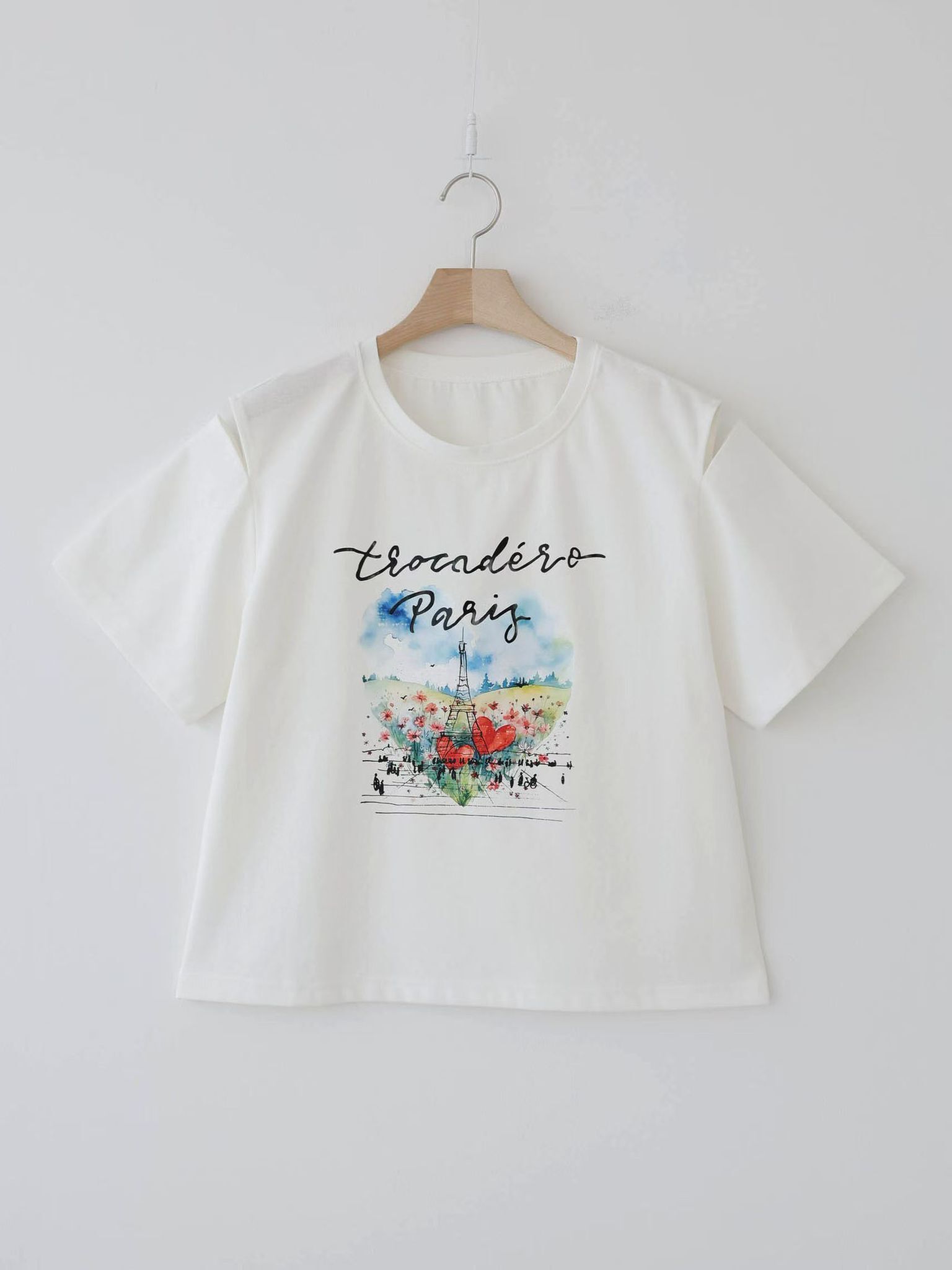 韓國型格C牌子露膊圖案top~159F