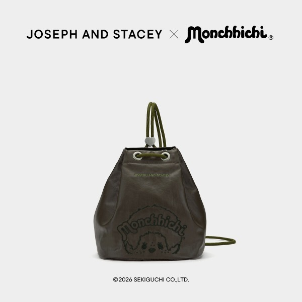【 5/1收單 】JOSEPH AND STACEY 迷你抽繩後背包 - Monchhichi 聯名限定版