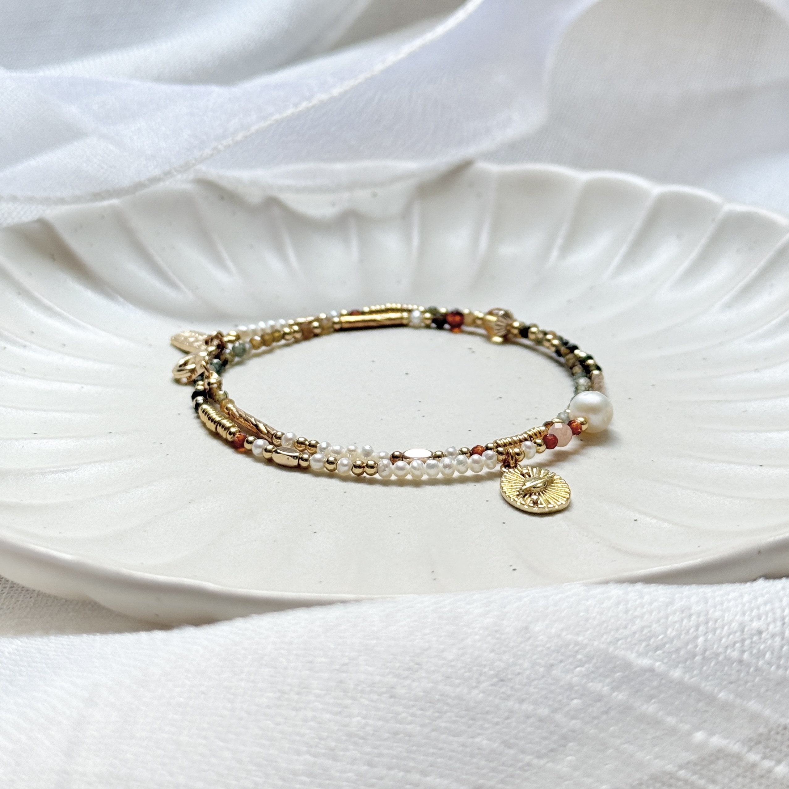 B13 / 金牛座 • 守護星 • 金星 – 珍珠黃碧璽 – 手鍊