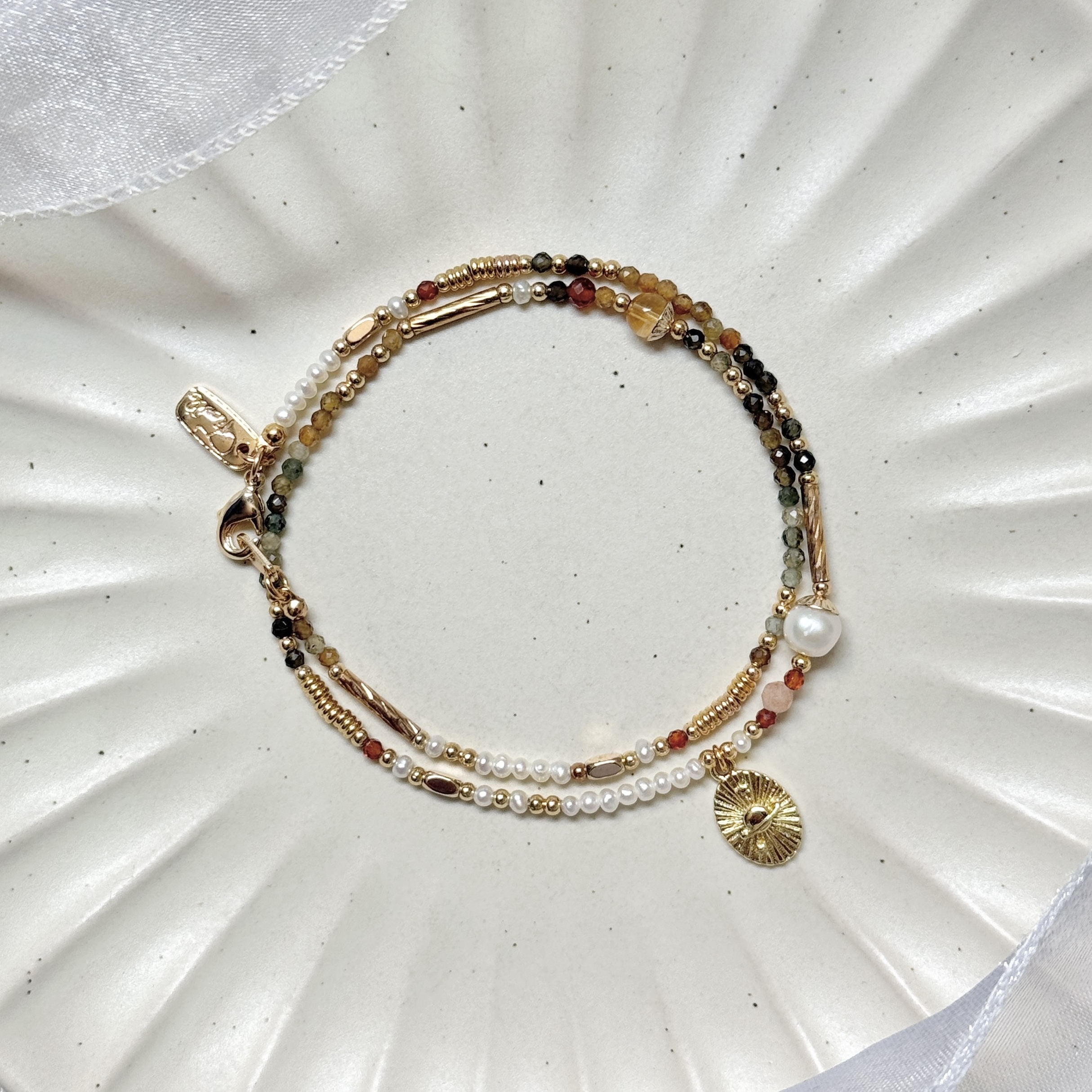 B13 / 金牛座 • 守護星 • 金星 – 珍珠黃碧璽 – 手鍊