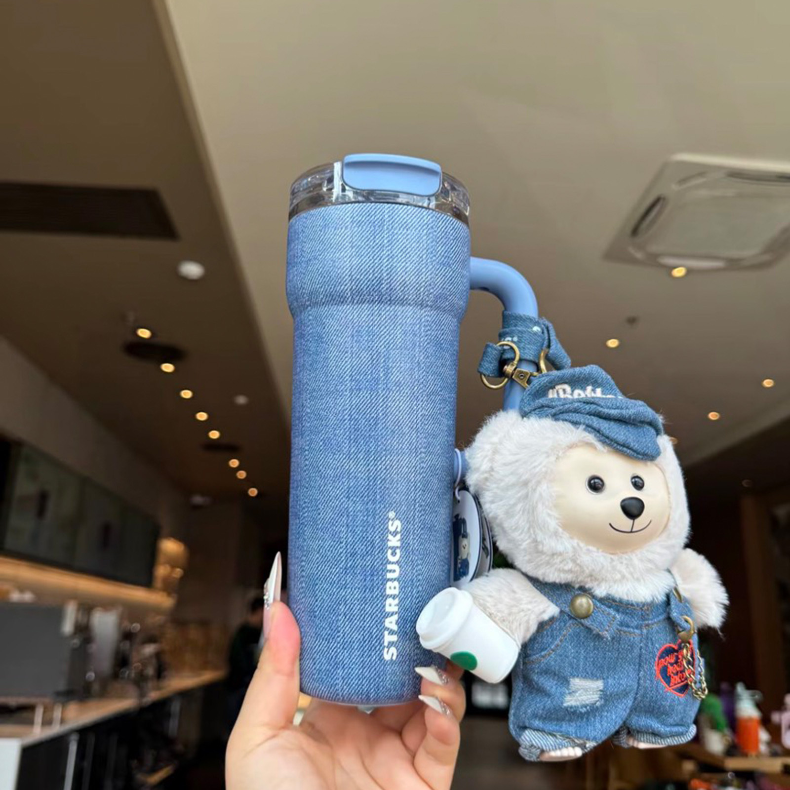 聯名款 STARBUCKS 星巴克 X STANLEY 牛仔單寧星咖系列  丹寧 不鏽鋼隨行杯 冰霸杯 環保杯