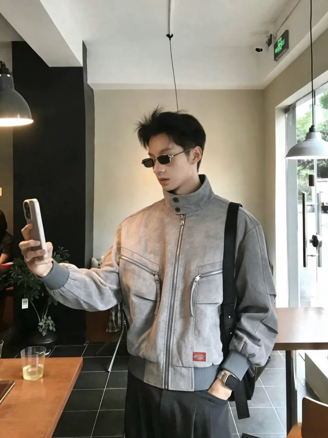 DICKIES 復古美式 丹寧 牛仔 水洗 做舊 重磅 立體剪裁 立領 外套 三色