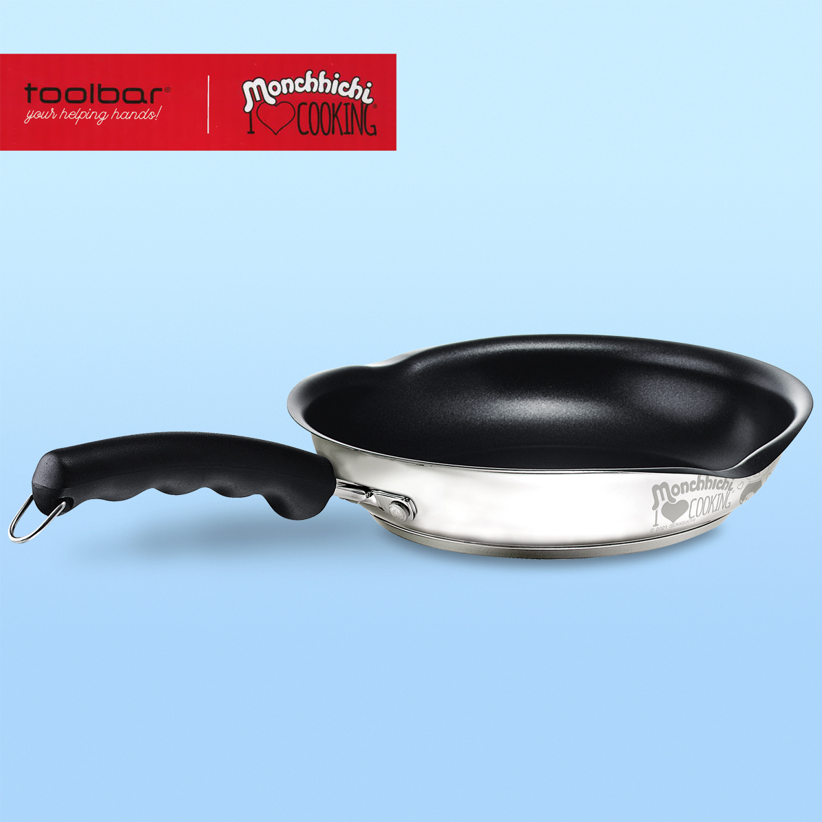 Monchhichi x toolbar SPOUT雙鴨嘴24cm易潔煎鍋